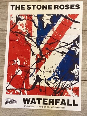 New Popular The Stone Roses Waterfall promo poster, music memorabilia    DD569