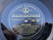 Beatles Please Please Me LP Black Gold Dick James XEX 421/422-1N 1 G 1 R / MT
