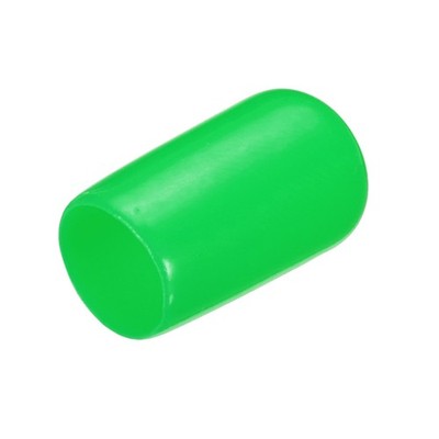 20pcs Rubber End Caps 8mm(5/16'') ID Screw Thread Protectors Green
