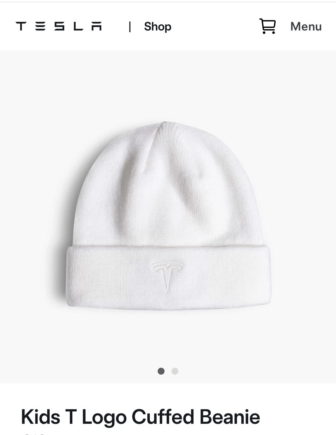 Tesla Cuffed Baby Beanie Hat