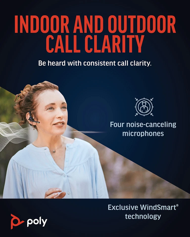 Plantronics VOYAGER-5200-UC (206110-01) Advanced NC Bluetooth Headsets System - Image 2 of 4