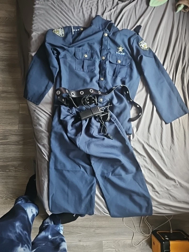 Toddler Police Costume for Kids Navy Size XL (16-18) City of America 2 Pc  - Image 2 of 3