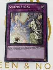 Yu-Gi-OH Solemn Strike (Ultimate Rare) RA02-EN079 25th Anniversary  1st Edition