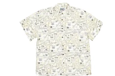 High Seas Trading Co. Route 66 Map Short Sleeve Shirt Men's Size XXL USA Made