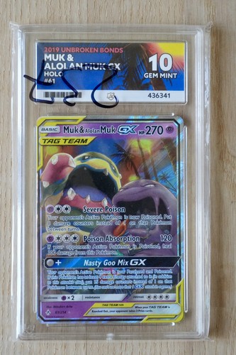 Muk & Alolan Muk-GX graded ACE 10 for sale on eBay