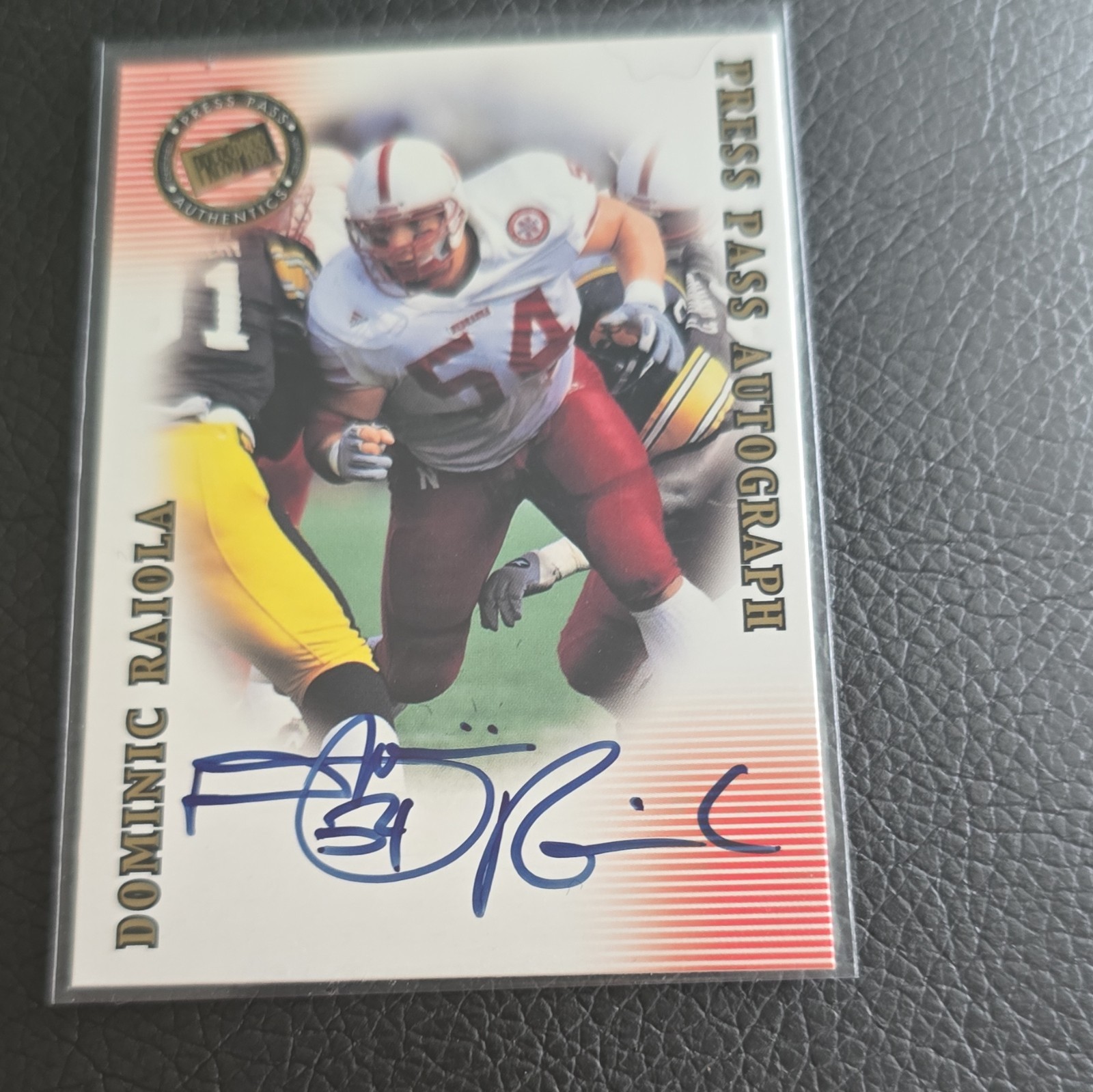 Dominic Raiola Press Pass Se Autographs # Autographs
