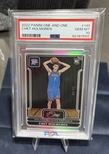 2022-23 Panini One And One Chet Holmgren RC/99 PSA 10 Gem Mint Rookie Thunder