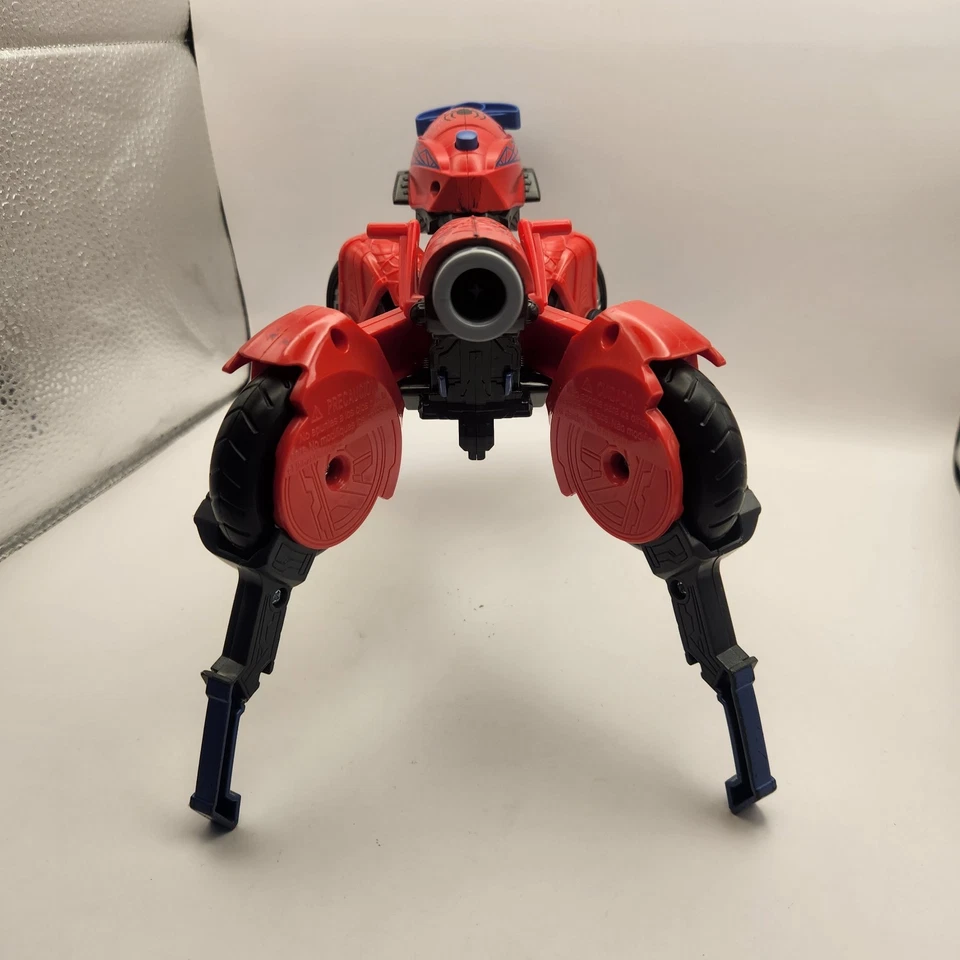 Marvel Hasbro Comic Spider-man 2017 Motorcycle Transforming Nerf Dart Cannon Gun - Image 2 of 4