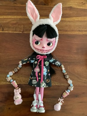 Labubu Ooak Künstler Creepy Cute Blythe Puppe