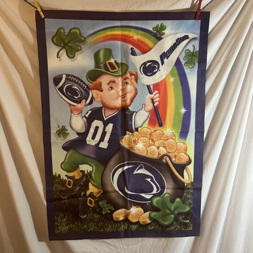 Penn State Large House Flag St Patrick’s Day Leprechaun Flag 28”x39”
