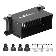 Heavy Duty 16-Row Oil Cooler Kit AN10 for Universal Application Black