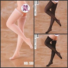 1/12 Scale Mesh Socks High Stockings for 6" Female Action Figure
