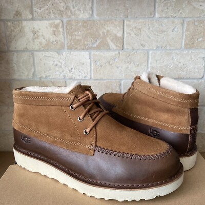 UGG Australia Mens Size 8 Chestnut Suede Shearling Chukka Boots Moccasins Tan Mens UGG® Neumel Chukka Boot - Chestnut | Journeys main image 2