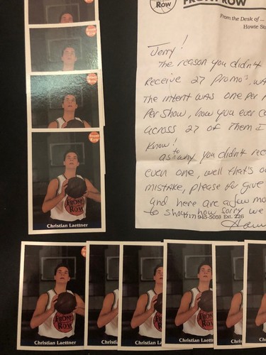 1992 Front Row CHRISTIAN LAETTNER Promo Lot 26 Cards + Letter Duke Blue Devils - Picture 4 of 7