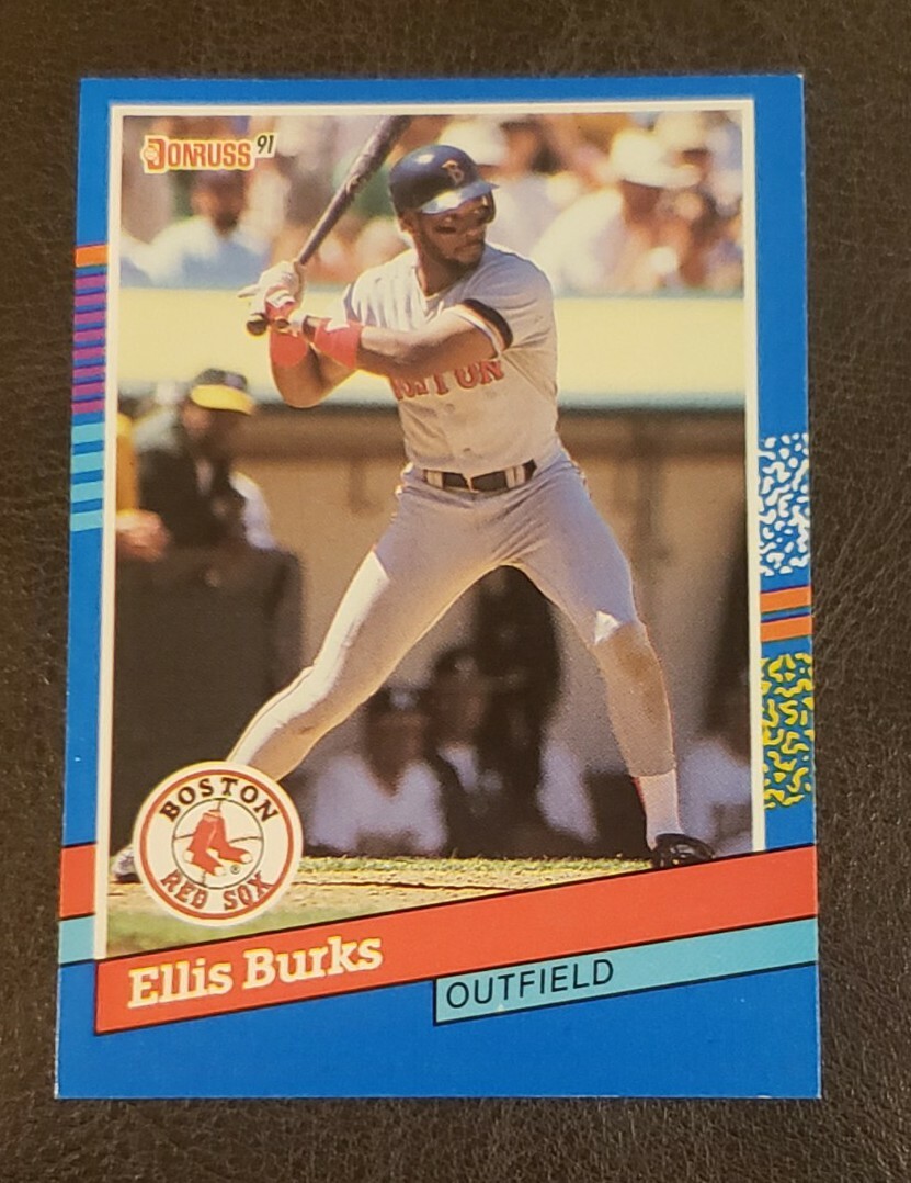 メジャーリーグ　カード　Ellis Burks 1991 Donruss Ellis Burks Boston Red Sox 235 Error No Dot