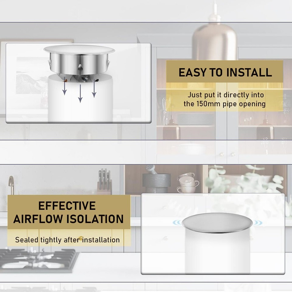 Stove Pipe Cover Chimney Hole Covers Stainless Steel Wide Application