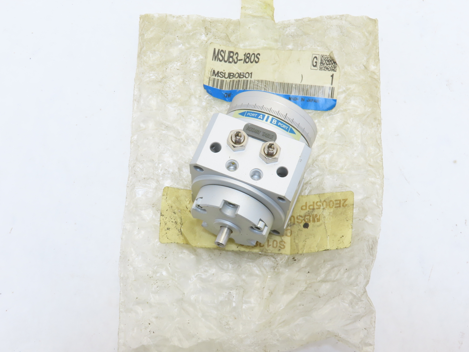 SMC MSUB3-180S Rotary Cylinder Actuator Table 180 Deg 63mm Bore NEW