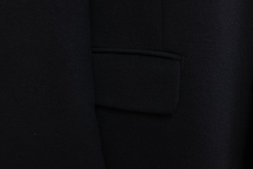 CHAPS mens dark blue fleece wool and silk sport coat suit jacket blazer 42 L - Picture 10 of 13