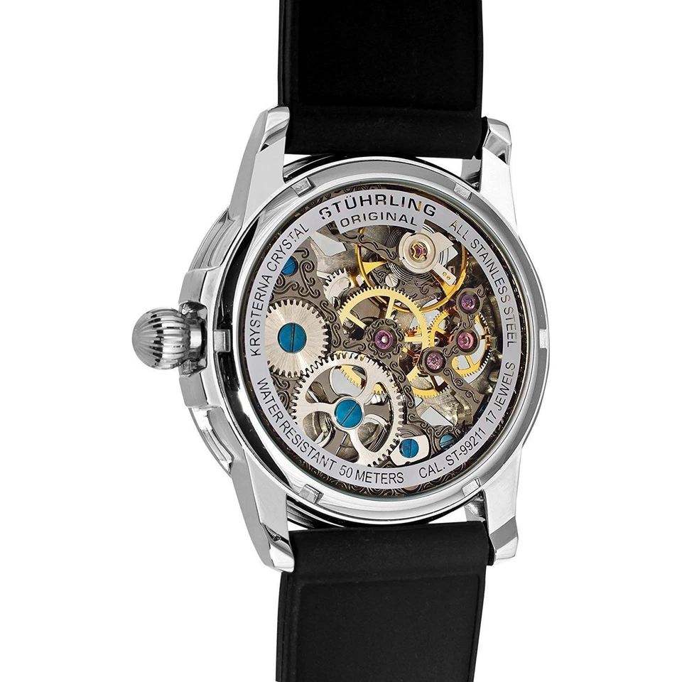 STUHRLING 288387 Mens 'Brumalia' 228.33151 Skeletonized Black 44m Watch - Image 2 of 2