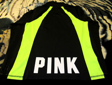 VICTORIA SECRET PINK 1/2 ZIP JACKET LARGE PREOWNED IN EXCELLENT CONDITION