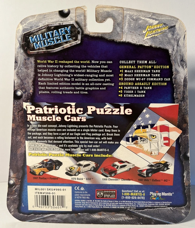 Johnny Lightning Military Muscle WWII German Kubelwagen #6 1:55 Scale (B16) - Image 3 of 3