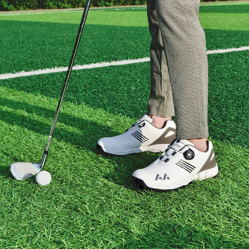 Mens Golf Shoes Waterproof Spikeless Outdoor Nonslip Golfing Athletic