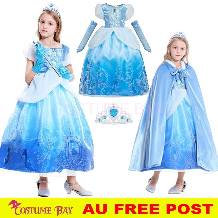 Kids Girls Princess Cinderella Ann Costume Queen Party Dress Fairytale BOOK  WEEK | eBay