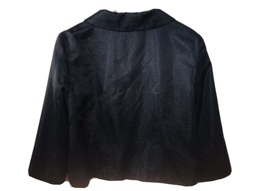 NUEVA Chaqueta Blazer Style & Co Macy's Mujer Talla 12 Negro Brillante Precio de venta sugerido por el fabricante $99 Mangas 3/4 - Imagen 3 de 3