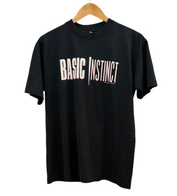 Vintage 90s 1992 Basic Instinct Horror Movie Shirt Size Large Promo Tee