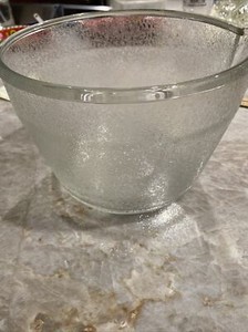 vintage Glass textured mixing bowl