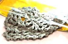 YBN S-410 Singlespeed Chain — 1/8" x 112 Links / Silver —AUS STOCK— Bike BMX SS