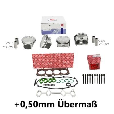 ZK Dichtungssatz+Schrauben+Kolben+0,5 für VW 1.6 Elring 804.870 376.131 NE BSE A