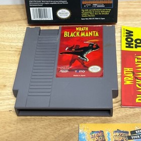 Wrath of the Black Manta (Nintendo Entertainment System )NES Box, Game, And Book