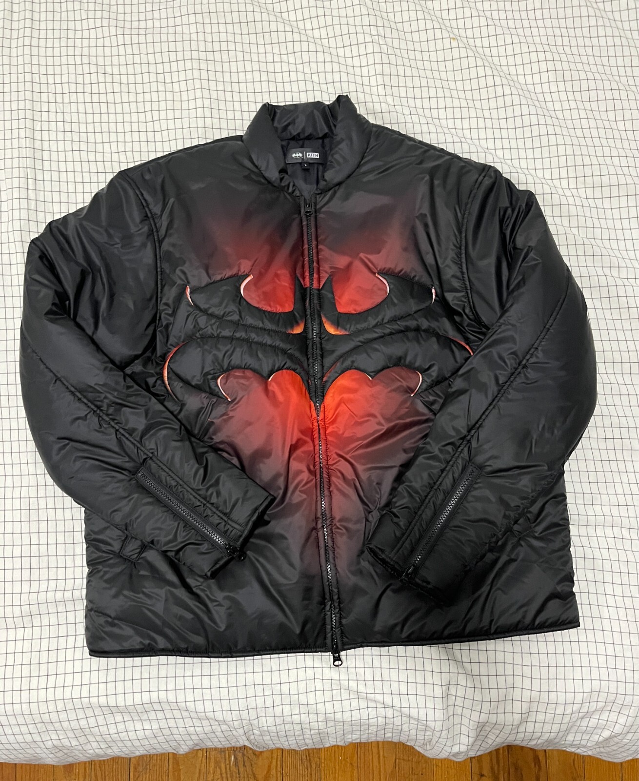 Batman x Kith Brixton Quilted Puffed Jacket