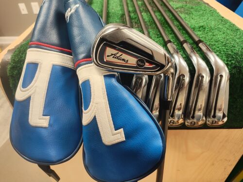 Adams Blue Combo Iron Set 3H,4H-Pw Senior Lite Flex Adams Aldila Graphite Nice