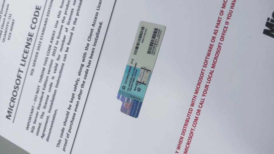 SQL Server 2022 Standard Unlimited Core & Unlimited User CALs with COA - Image 4 of 4