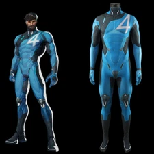 Fantastic Four Cosplay Jumpsuit Human Torch Costume Halloween Adult Kids Suit