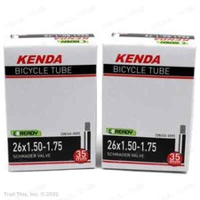 Two 2 Pack Kenda 26" x 1.5 1.50 to 1.75 35mm Schrader Bike Inner Tubes