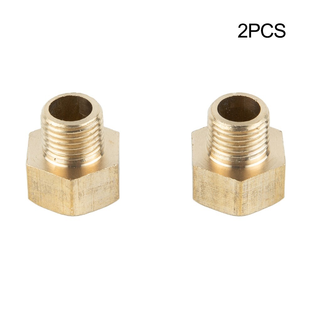 2*Female 3/8 Sae 45 Flare To1/4Male Npt Pipe Adapter Fitting Propane
