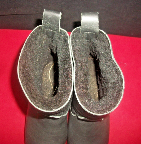 No. 6 Store Sven Clogs Black Leather Shearling Lined Pull-On Clog Boots 6M $410 - Picture 5 of 10