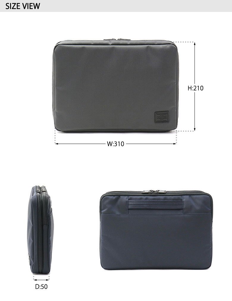 YOSHIDA KABAN PORTER BAG VIEW DOCUMENT CASE S 695-05765 NAVY YOSHIDA KABAN PORTER BAG VIEW DOCUMENT CASE S 695-05765 NAVY