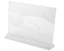 Dazzling Displays 10 Acrylic 11" x 8.5" Horizontal Top Load Sign Holders