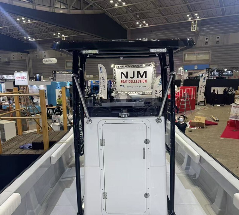 Dolphin Pro3 Heavy Duty Boat T Top Hard Top Black + 40in L Cushion Leaning Post