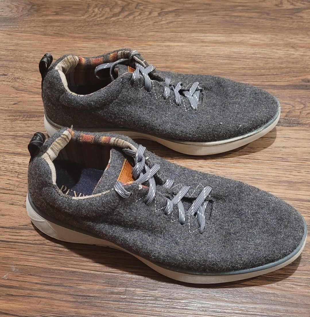 Pendleton Womens Heather Gray Wool Water Resistant Sneakers  display picture 1