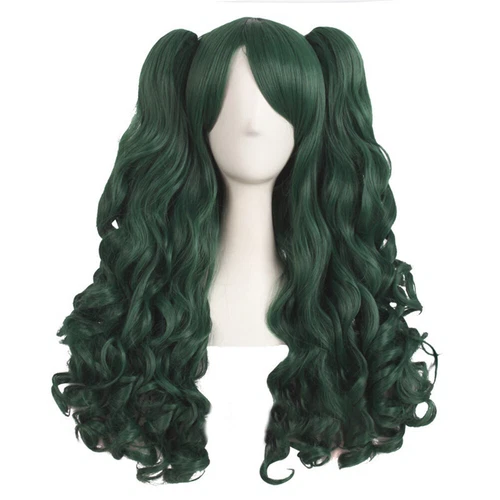 Mapof Beauty 28" Long Wavy Cosplay Wigs Lolita Curly Wavy 2 Ponytail Hair - Picture 29 of 47