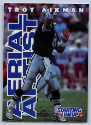 #ad 1996 TROY AIKMAN Starting Lineup Albertsons Football Card DALLAS COWBOYS $4.99
