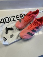 Adidas Adizero 10.5 Cleat Spike Track Running Lightweight Shoes Pink Orange VGC
