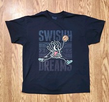 SWISHH DREAMS XL Mens BLACK T-shirt Basketball