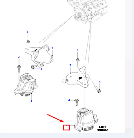 JAGUAR XE X760 Front Engine Mounting T4N3782 NEW GENUINE | eBay