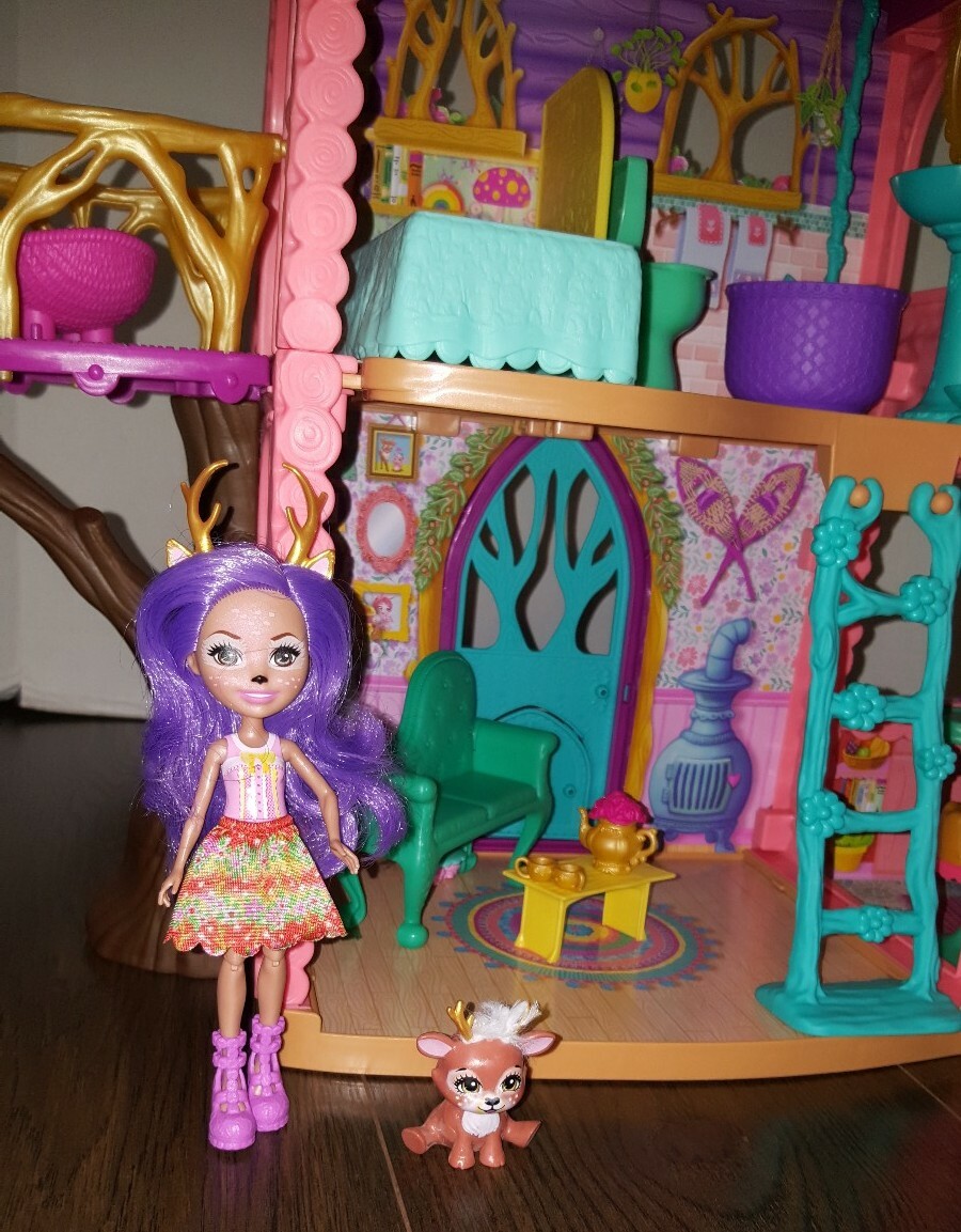 enchantimals cozy deer house playset